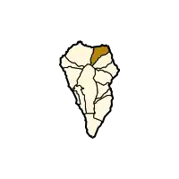 Localisation de Barloventodans l'île de La Palma.