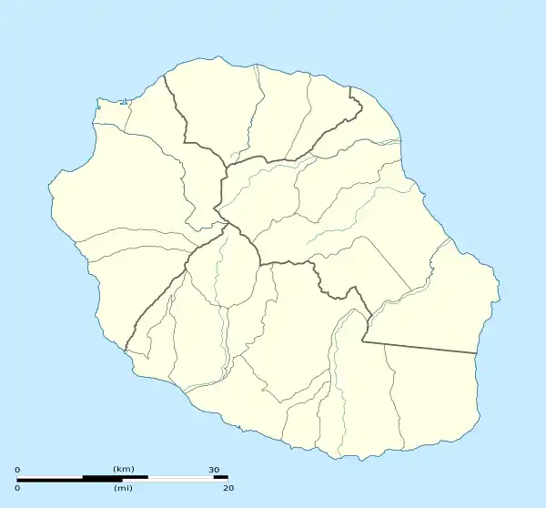 Localisation de la France à La Réunion