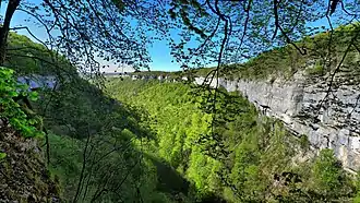 La reculée vue depuis son extrémité.