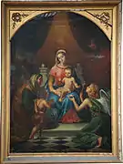 La sainte famille, peinture du XIXe&nbsp;siècle.