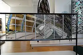 La vitesse (1928) oeuvre présentée à la Cité du Vitrail.