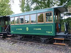 la voiture ABf 7 préservée au MTVS.