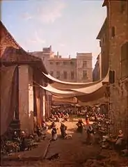 La Place couverte à Béziers (1871).