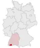 Drapeau de Arrondissement de Waldshut