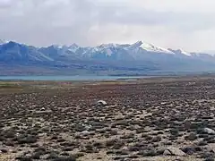 Le lac Zorkul entre l'Afghanistan et le Tadjikistan.