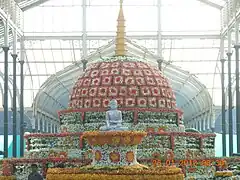 Exposition florale à la serre.