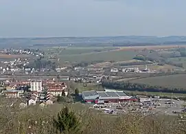 Autre vue sur la gare, également depuis les hauteurs de la ville.