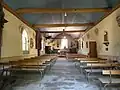 Église Saint-Guévroc : vue intérieure d'ensemble.