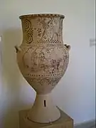 Amphore (B2652), VIIe&nbsp;siècle&nbsp;av. J.-C. Jugement de Paris.