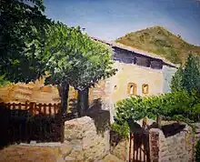 Laroque-de-Fa, propriété du poète Raymond Busquet.