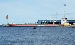 Le Lauwersborg à quai.