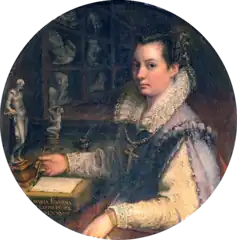 Lavinia Fontana, Autoportrait dans l'atelier