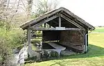 Le lavoir au ruisseau de Lautan en 2018.