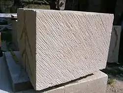 Layage d'une face plane fait au taillant.