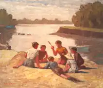 Le Bono - pointe du Boursule, le jeu du couteau