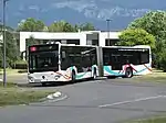 Autobus articulé sur la ligne Chrono A.