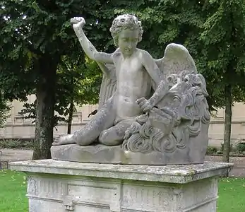Le Génie de la sculpture dégrossissant le masque de Jupiter (1838), musée des Beaux-Arts de Bordeaux.