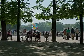 Le jardin au mois d'avril.