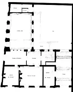 Plan du rez-de-chaussée.
