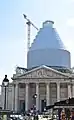 Restauration en mai 2014, de la coupole du Panthéon de Paris
