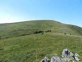 Rocher de la Sagne du Porc vu depuis peyre Ourse.