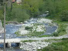 Point de confluence de la Coumelade dans le Tech