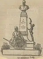Dessin du monument original.
