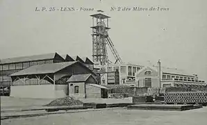 Fosse no&nbsp;2 - 2 bis Grand Condé, Compagnie des mines de Lens.