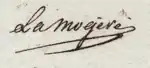 Signature de Louis Victor Aubert de la Mogère