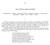 Scan de la première page d'un chapitre du second volume d'"Une famille de républicains fouriéristes, les Milliet". Consacré à Alix Payen, il s'intitule "Alix Payen ambulancière". Il a pour sous-titres : "Le cimetière d'Issy. - Vanves. - Le Couvent des Oiseaux. - Abandon du fort d'Issy. - La porte Bineau. - Levallois-Perret. - Neuilly. - La fin du drame. - Lettres."
