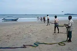 Trinquemalay, la plage des pêcheurs.
