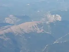 Vue d'avion l'été.