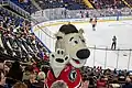 Champion, la Mascotte présente durant les parties des Remparts de Québec au Colisée Pepsi et au Centre Vidéotron