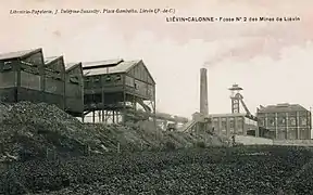 La fosse no&nbsp;2 au début du XXe&nbsp;siècle.