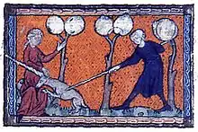 Licorne sur un bestiaire d’amour rimé de la fin du XIIIe&nbsp;siècle.