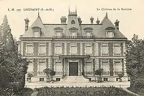 Le château de la Barrière au début du XXe&nbsp;siècle.