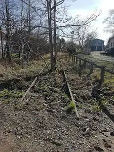 L'ancienne voie à Niederhergheim, en direction d'Ensisheim…