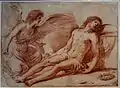 Christ mort et un ange, XVIIe siècle, Le Guerchin.
