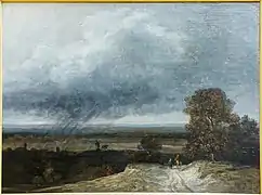 Paysage. Environs de Paris, première moitié du XIXe siècle, Georges Michel.