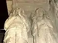 Gisants de Jean Chenu et de sa femme.