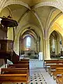 Nef nord, 4e&nbsp;travée, vue vers l'est.