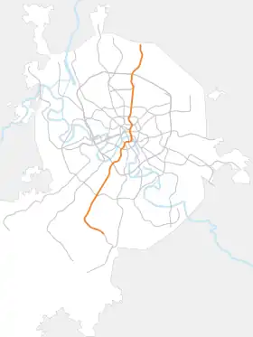 Voir la carte de la ligne.