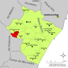 dans la comarque de l'Alt Palància.