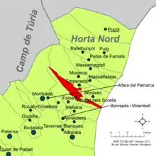 dans la comarque de l'Horta Nord.