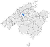 Localisation de Llosetadans l'île de Majorque.