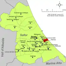 dans la comarque de la Safor.