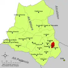 dans la comarque de l'Alto Mijares.