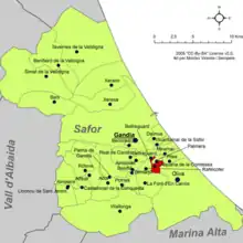 dans la comarque de la Safor.