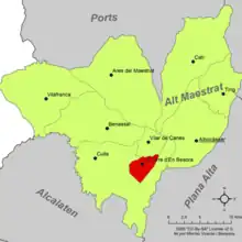 dans la comarque de l'Alt Maestrat.