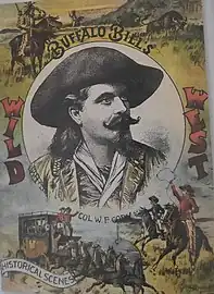 Affiche publicitaire de Buffalo Bill's Wild West.